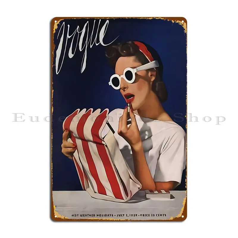 Home Cinema Magazine - Red Lips Vintage Magazine Poster Metal