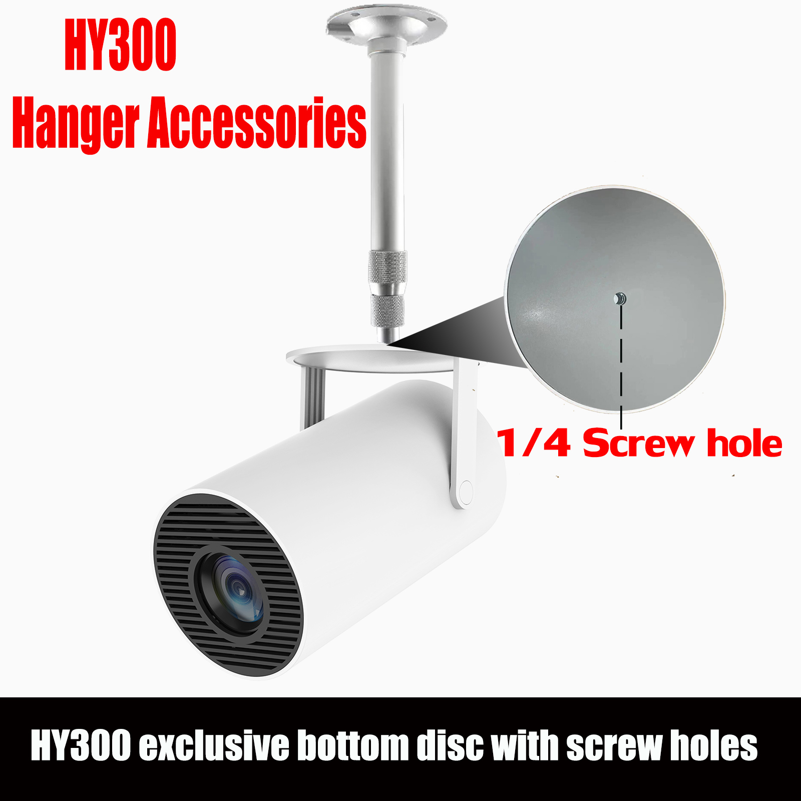 Projector Mount Ceiling - HY300 Projector accessories Ceiling and Wall