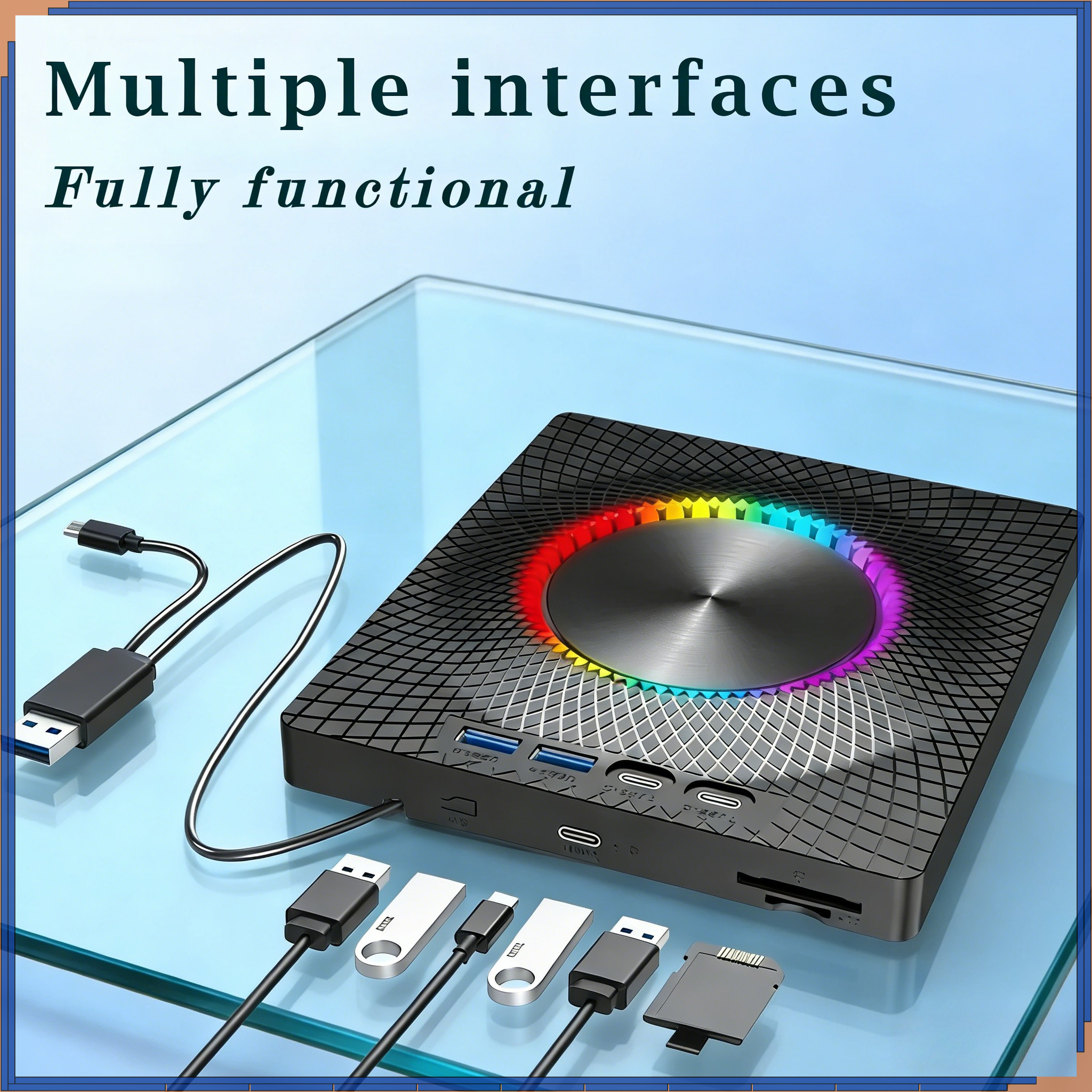 Blu Ray Disc Player - 7 in 1 USB3.0&Type C CD