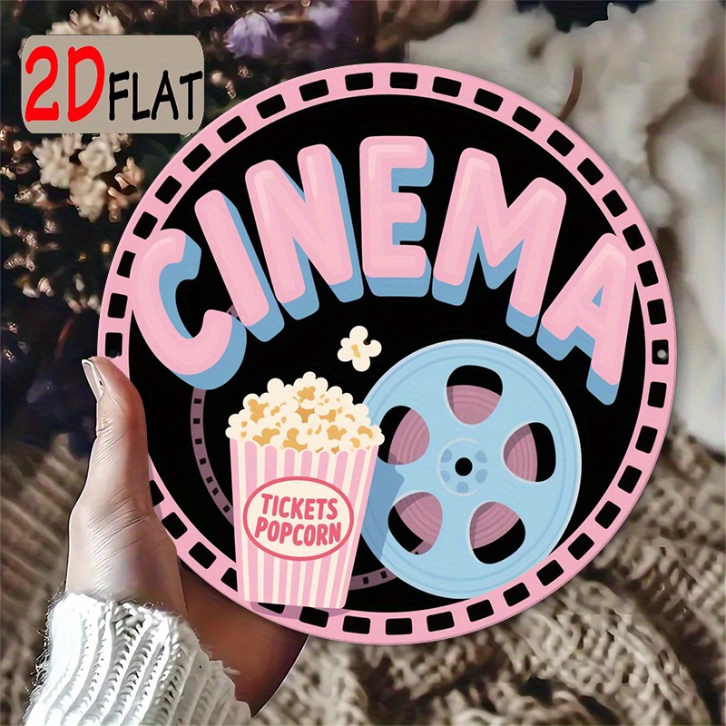 Vintage 2D Cinema Decoration | - Home Cinema Wall recension och pris