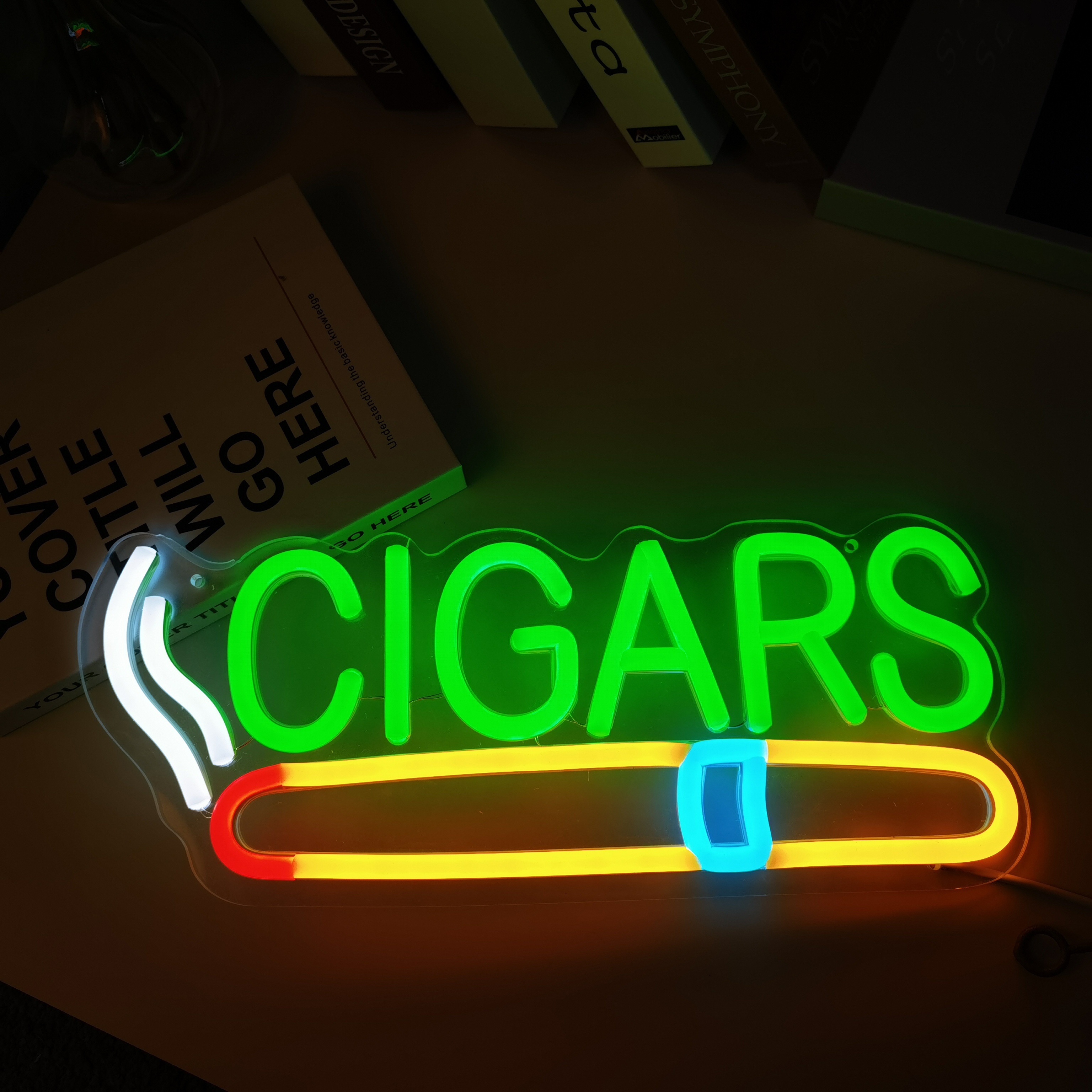 Cigar Shop Neon Sign, For Home - Home Cinema Logo recension och pris
