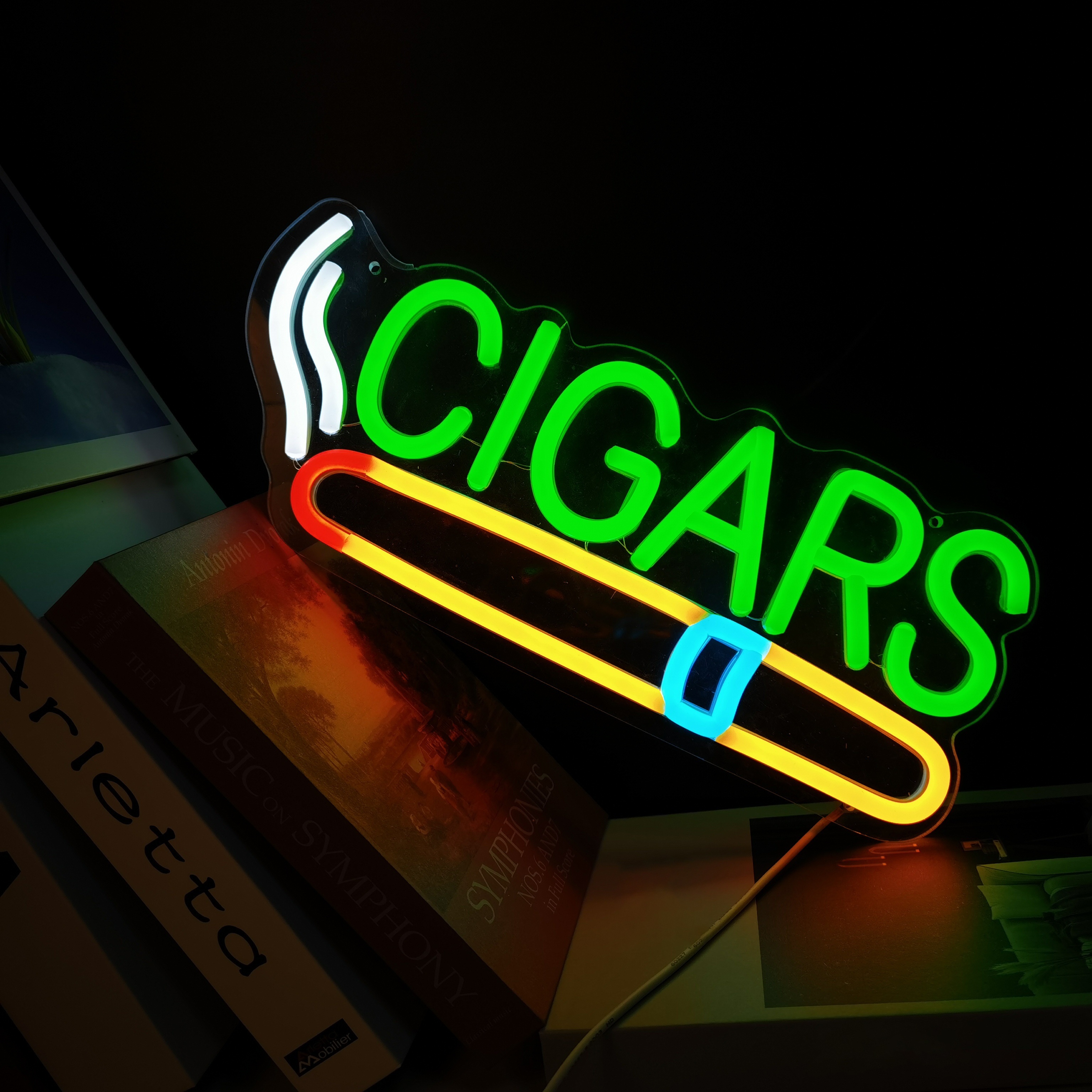 Cigar Shop Neon Sign, For Home - Home Cinema Logo recension och pris
