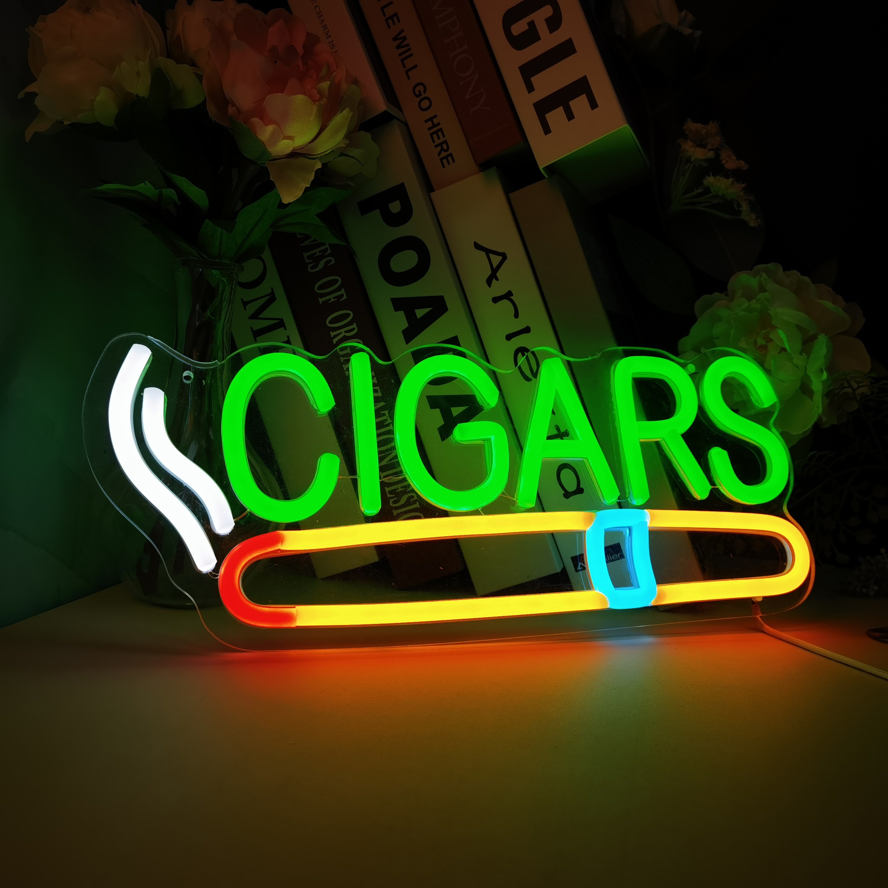 Cigar Shop Neon Sign, For Home - Home Cinema Logo recension och pris