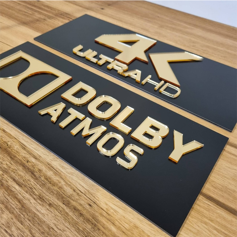 3D Gold Mirror Home Cinema Sig - Home Cinema Dts X recension och pris