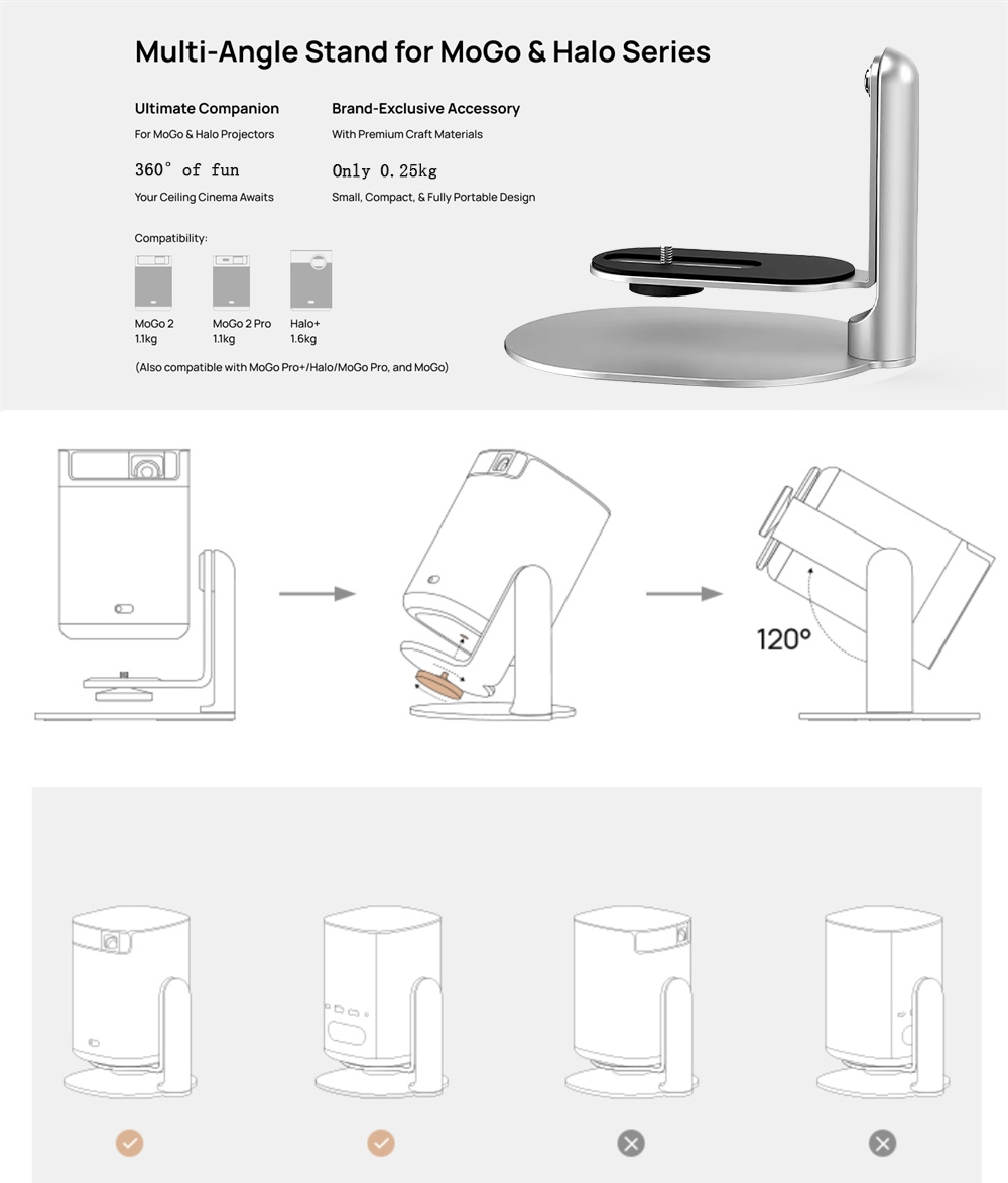Multi-Angle Projector Stand Ad - Projector Mount Ceiling recension och pris