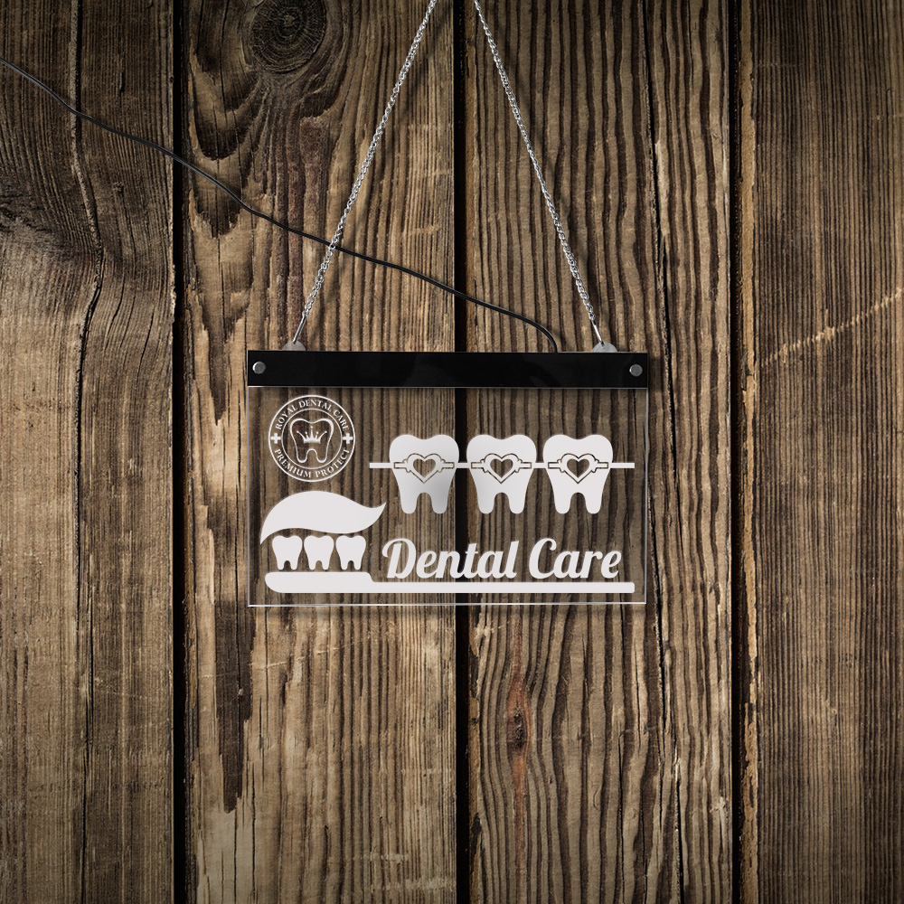 Dentist Dental Care LED Neon S - Home Cinema Logo recension och pris