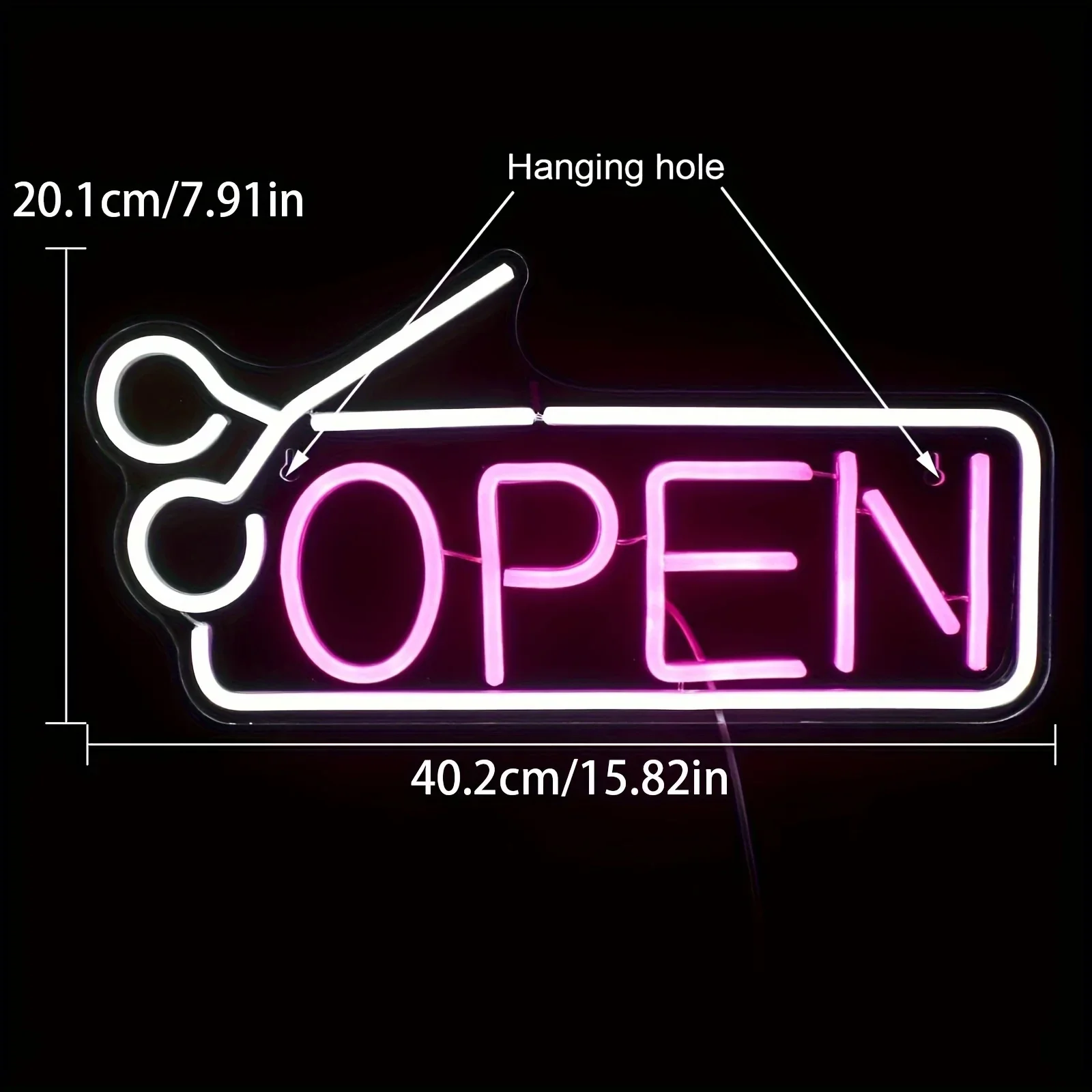 Scissors Open Neon Sign for Bu - Home Cinema Logo recension och pris