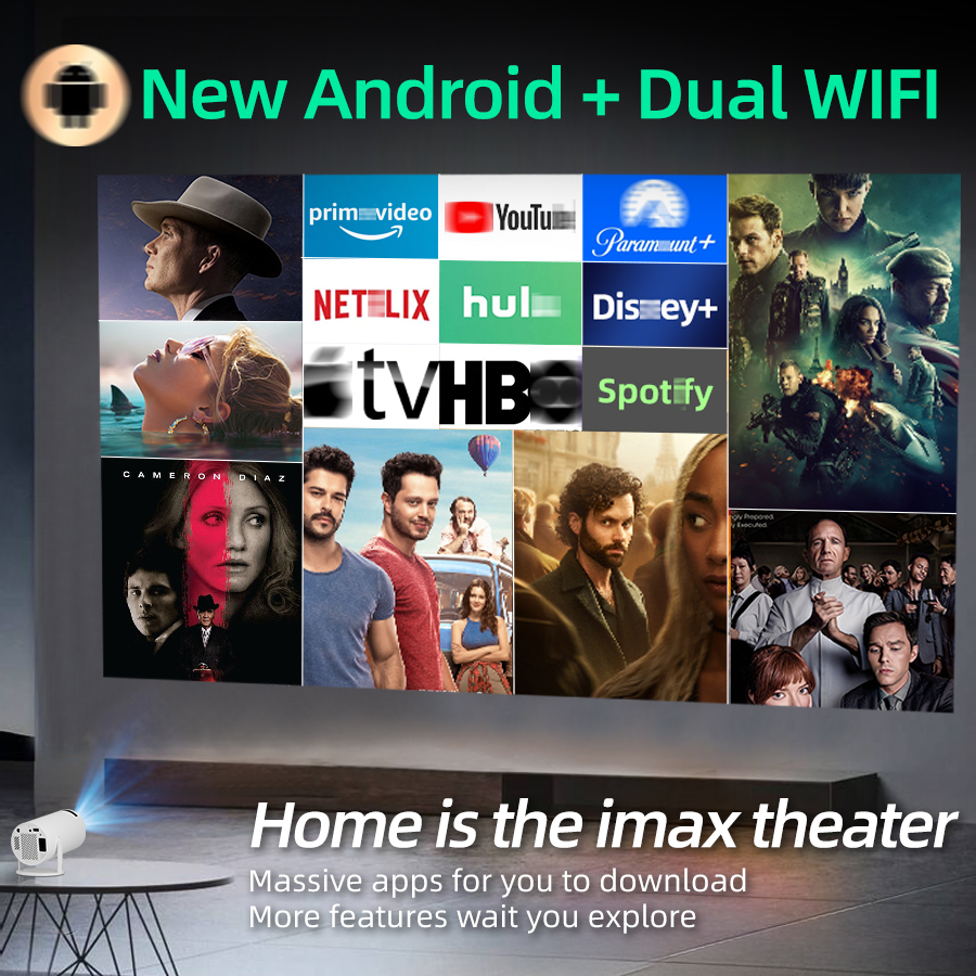 4K home theater projector, bui - Home Cinema Speaker System recension och pris
