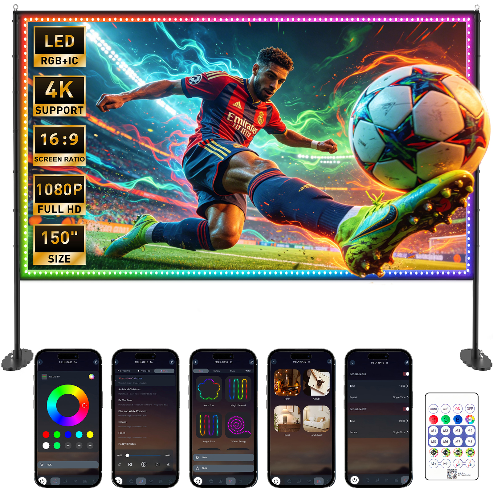 LED Projector Screen with Stan - Home Cinema Events recension och pris