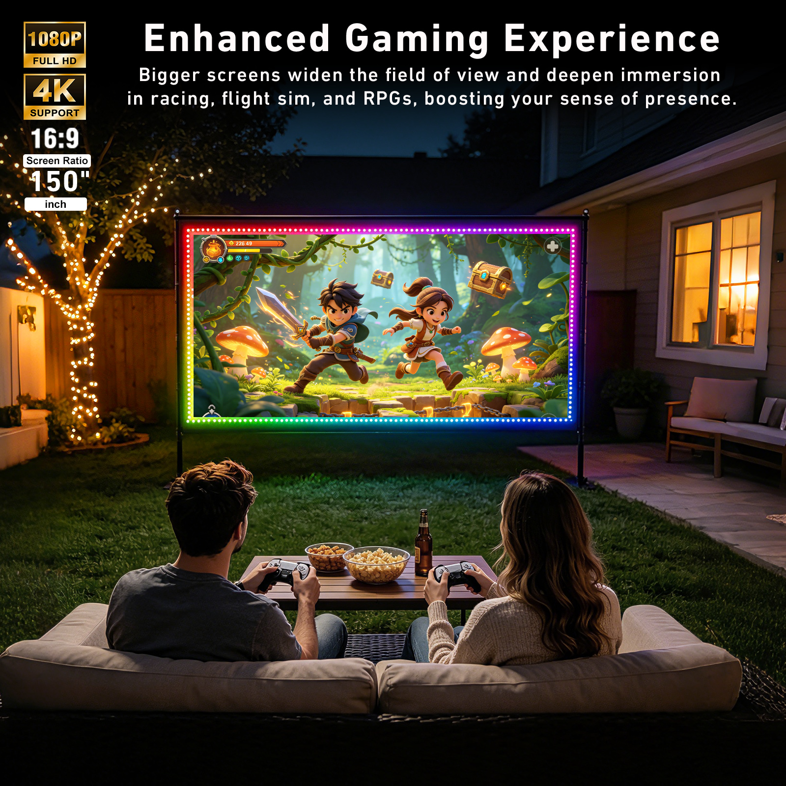 LED Projector Screen with Stan - Home Cinema Events recension och pris