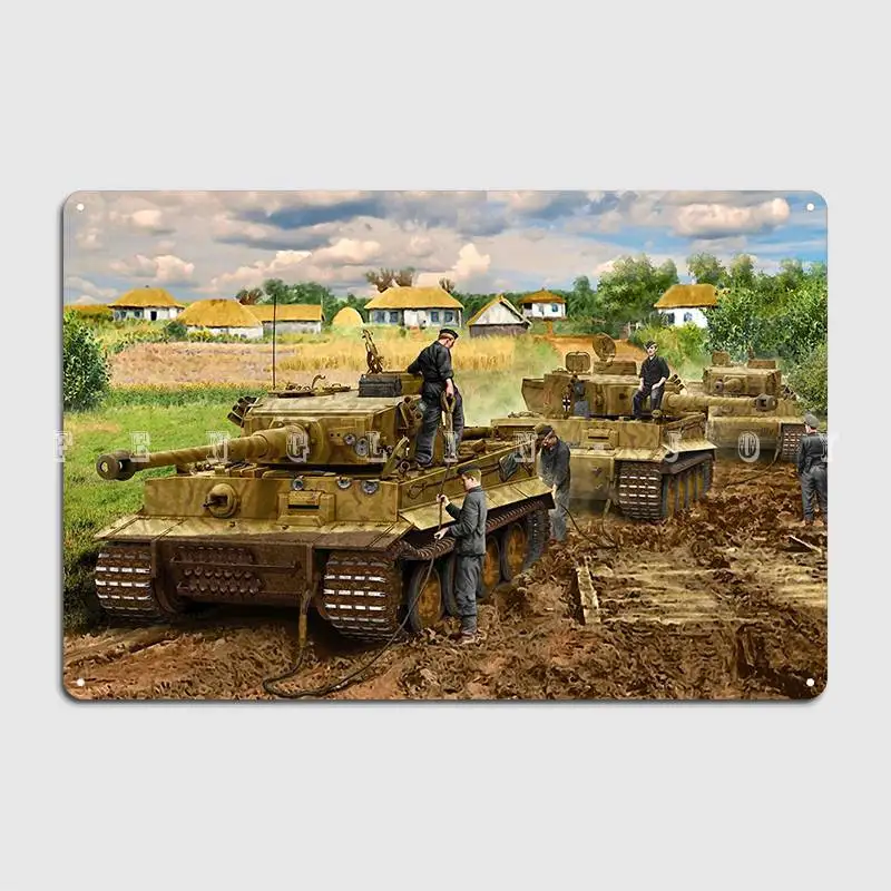 Panzer Tiger Stop Metal Plaque - Home Cinema Logo recension och pris