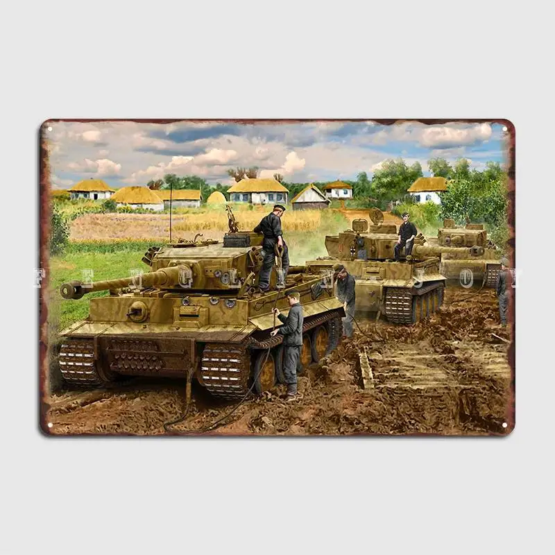 Panzer Tiger Stop Metal Plaque - Home Cinema Logo recension och pris