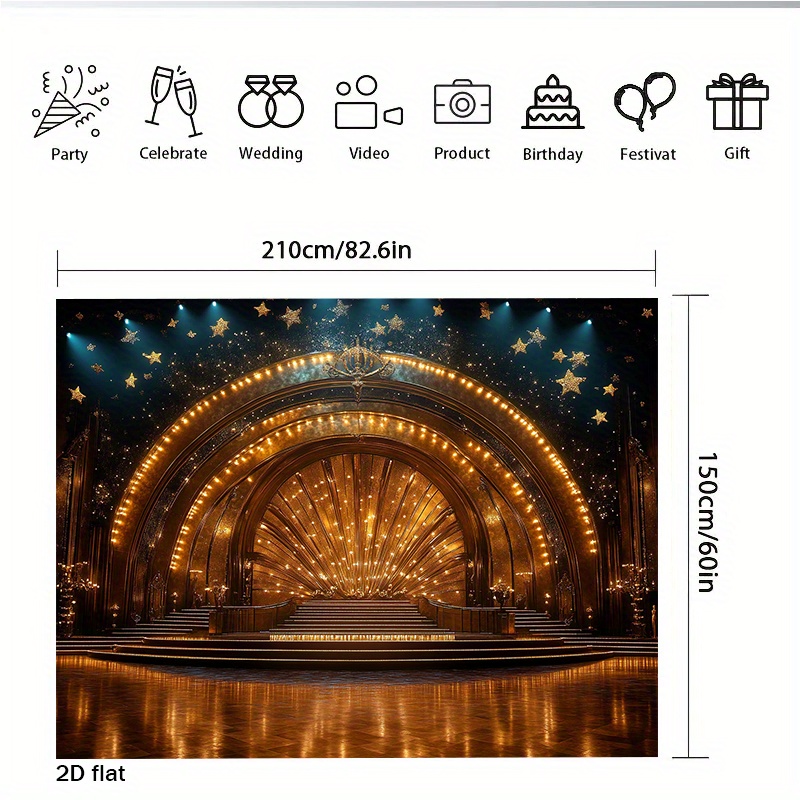 Luxury Golden Theater Stage Ar - Home Cinema Events recension och pris