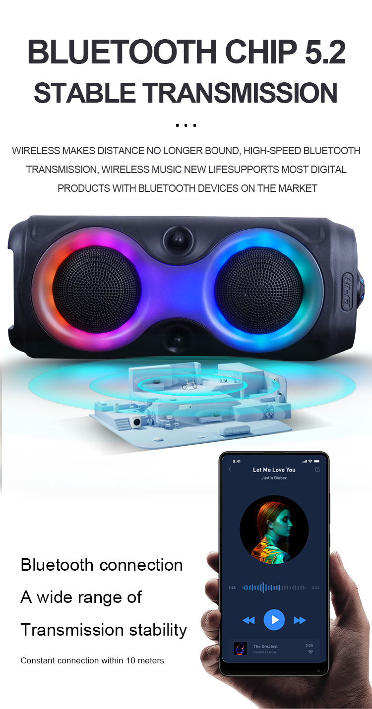 4inch Wireless Portable RGB Li - Home Cinema Speaker System recension och pris