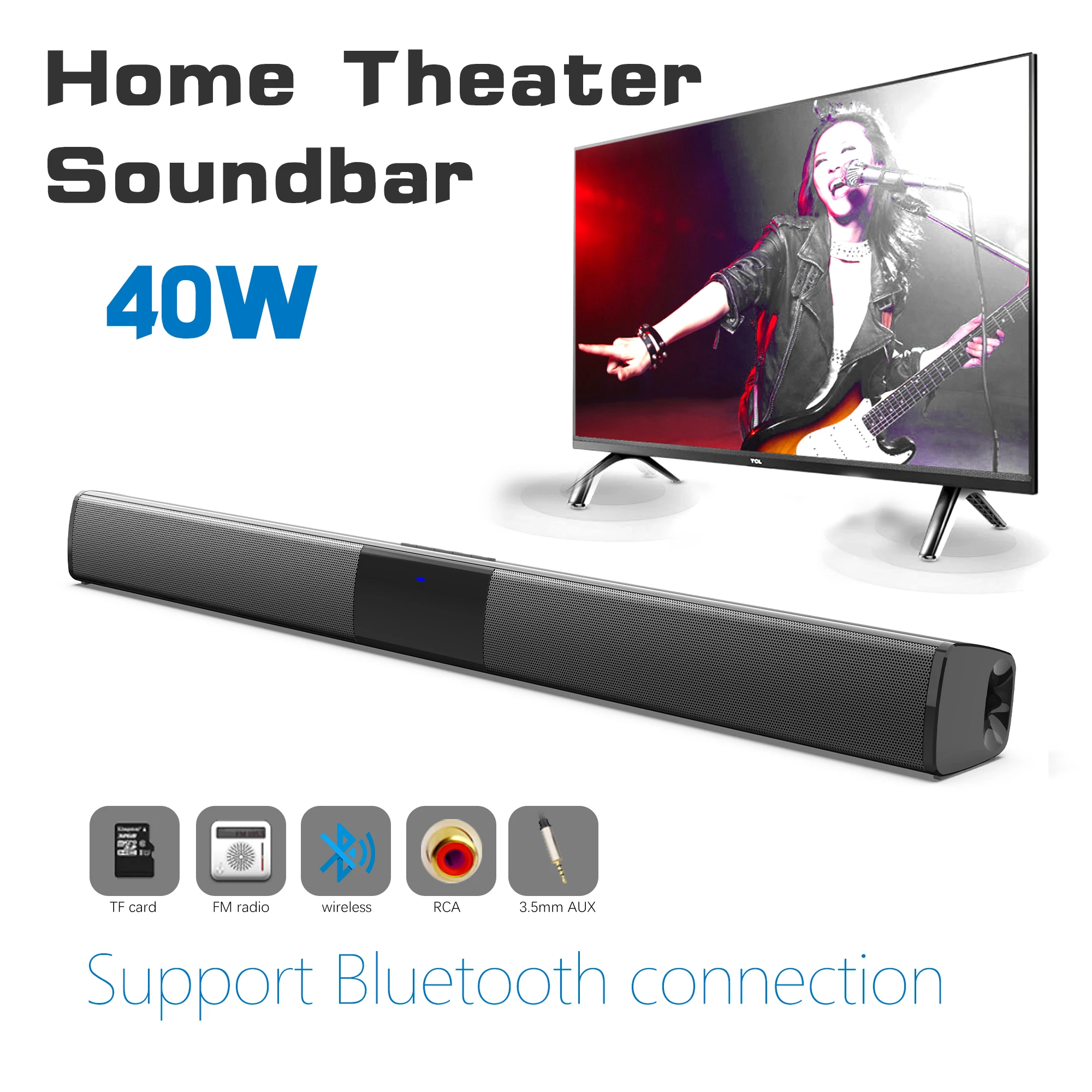 40W High Power Soundbar for TV - Home Cinema Samsung 5.1 recension och pris