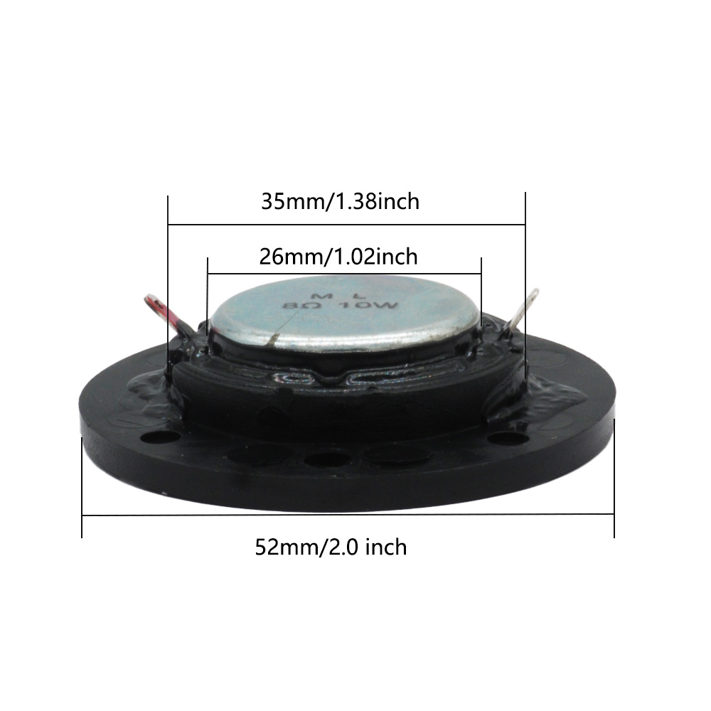 2Pcs/lot 52MM Round Audio Spea - Home Cinema Panasonic recension och pris