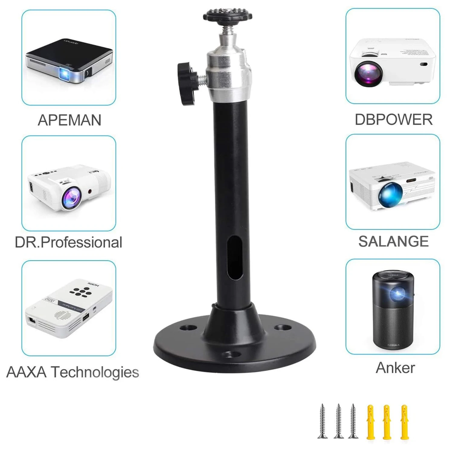 Salange Projector Bracket 360° - Projector Mount Ceiling recension och pris