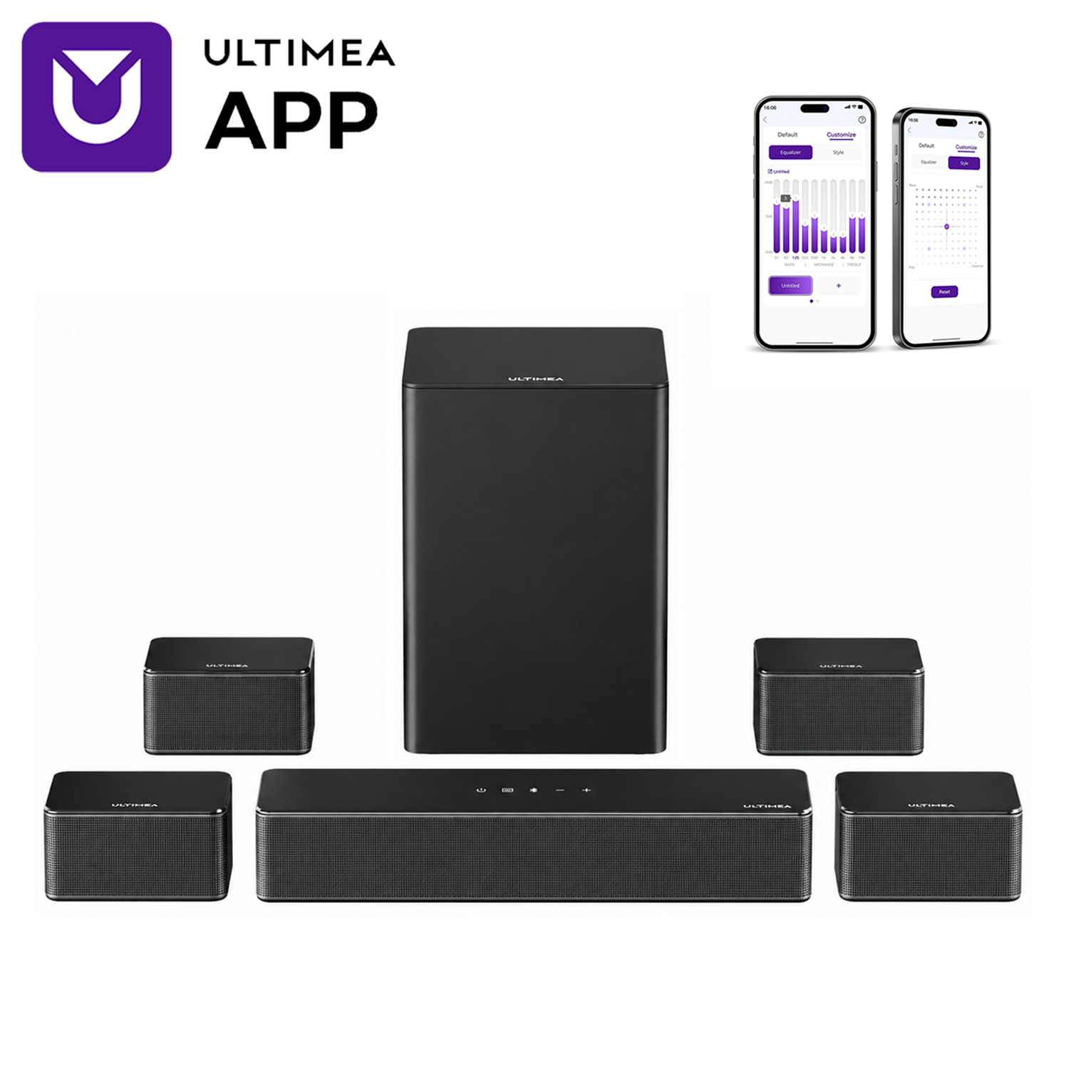 ULTIMEA 7.1 Surround Sound Sys - Home Cinema Speaker System recension och pris