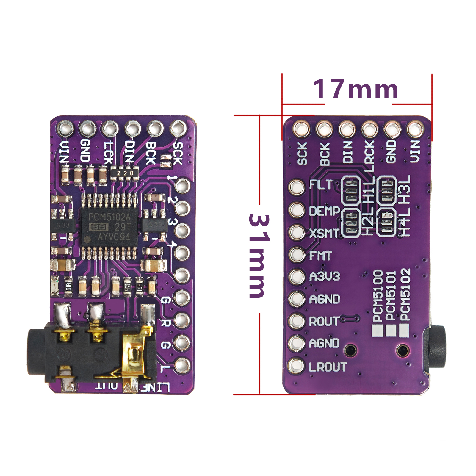 PCM5102A I2S DAC Decoder Modul - Surround Sound Decoder recension och pris