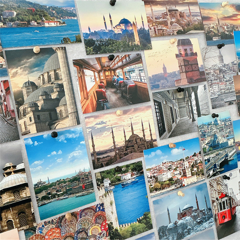 30Pcs 10x14cm Travel Landscape - Home Cinema Wall recension och pris