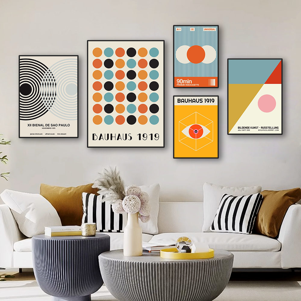 Modern Abstract Bauhaus Archit - Home Cinema Wall recension och pris