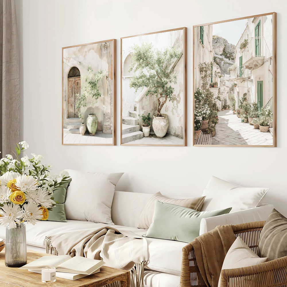 3pcs Set Unframed Italy Medite - Home Cinema Wall recension och pris