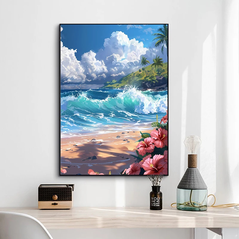 1pc frameless Canvas Painting  - Home Cinema Wall recension och pris